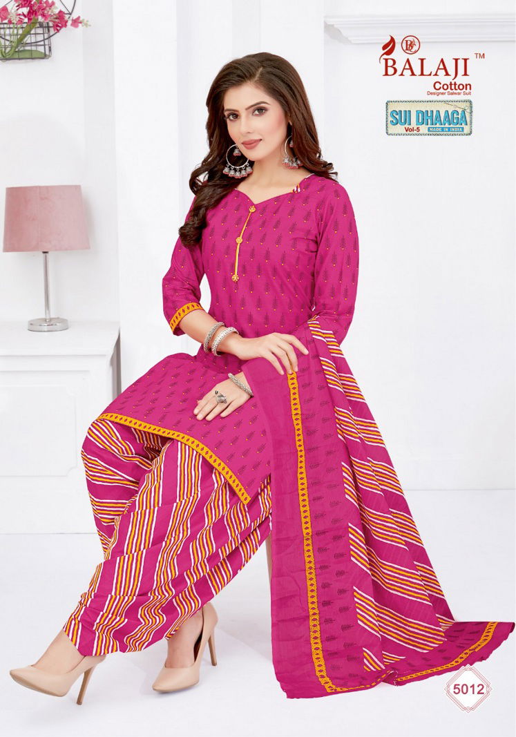 Balaji Sui Dhaga 5 Casual Wear Cotton Ready Made Dress Cotton Dress